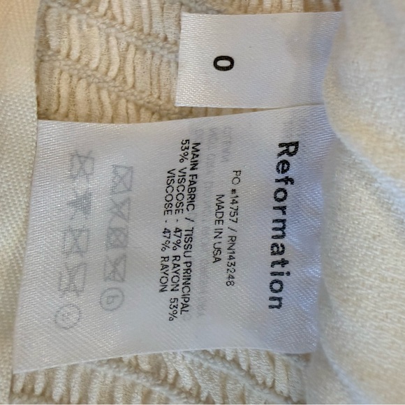 Reformation White Off-Shoulder Blouse - Picture 9 of 10